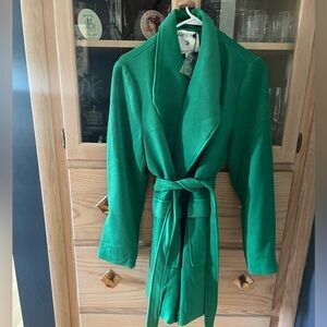 Green winter coat